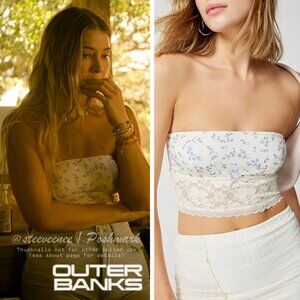 Out From Under Angel Eyes Lace Bandeau in Soft Blue Ditzy ASO Sarah Cameron